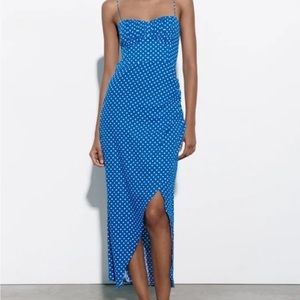 Zara polka dot dress